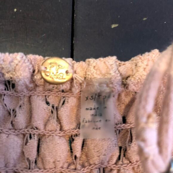 Intimately Free People Adella rose pink lace ruffle slip dress Extra Small NWT - Picture 9 of 16